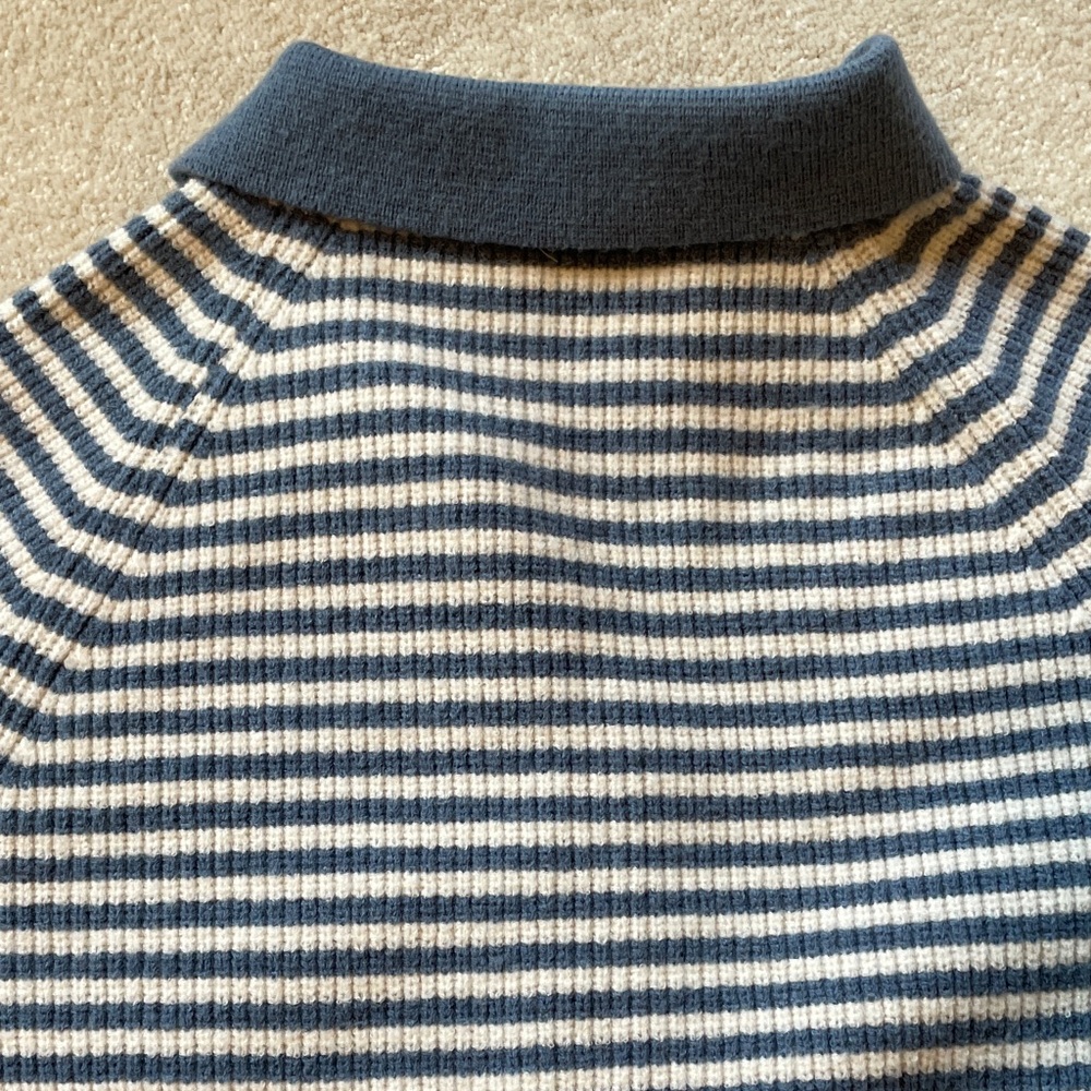 Marea by Liz Joy Coastal Striped Cardigan - Blue and Ivory XS - Picture 5 of 12